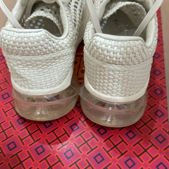 Tory Burch Cream White Sneakers with Woven Design - Picture 6 of 7